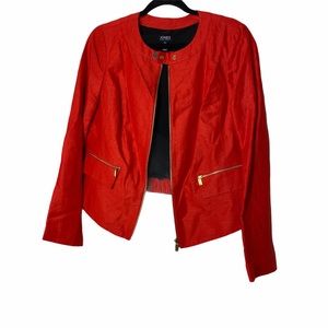 JONES NEW YORK Scoop Neck Business Jacket Size 6